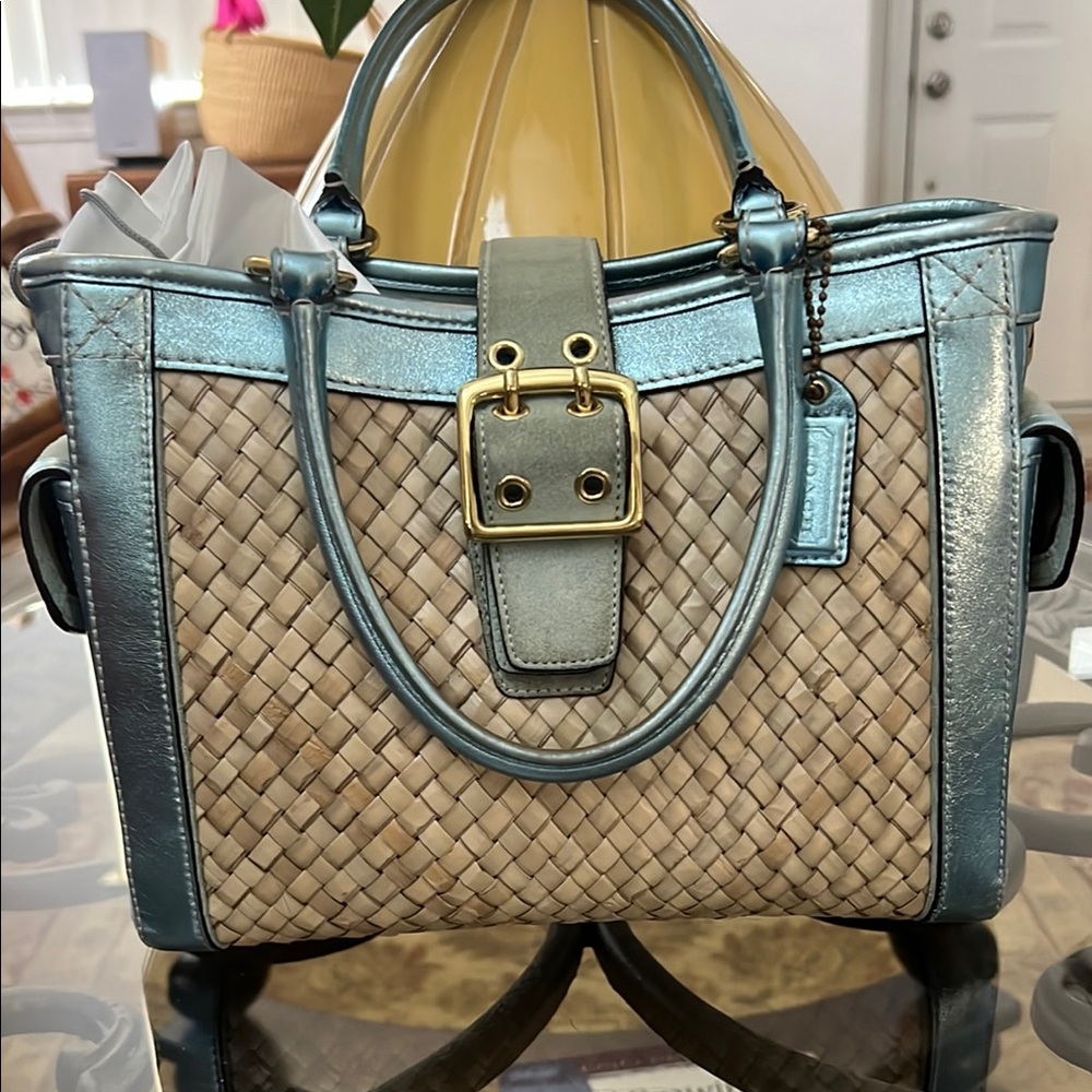 Coach Boxy Tote excellent condition with original hang tag.